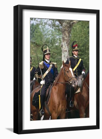 Horse Regiment Military Batteries at Cuirassiers Gala-null-Framed Giclee Print