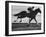 Horse Ridan During Race-null-Framed Photographic Print