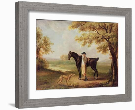 Horse, Rider and Whippet-George Garrard-Framed Giclee Print