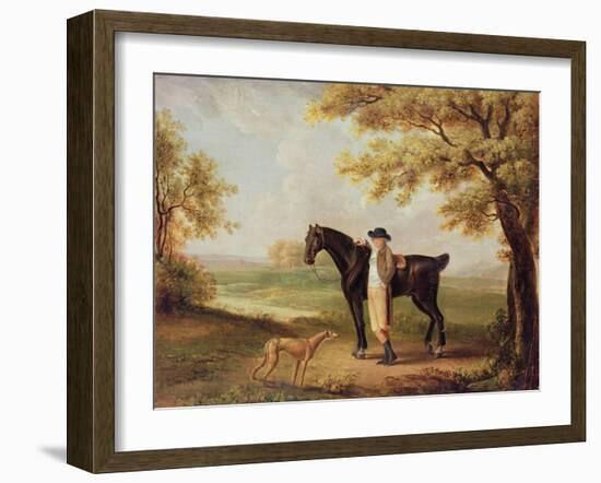 Horse, Rider and Whippet-George Garrard-Framed Giclee Print