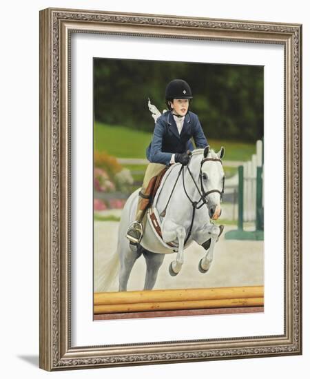 Horse Rider-John Zaccheo-Framed Giclee Print