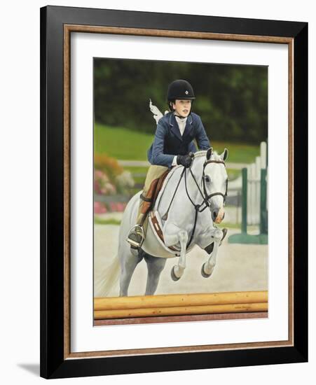 Horse Rider-John Zaccheo-Framed Giclee Print