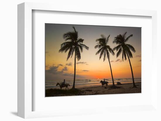 Horse Riders at Sunset-Rob Francis-Framed Photographic Print