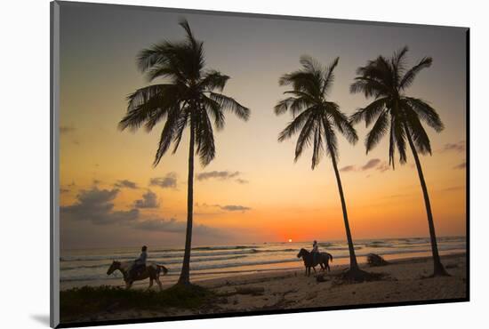 Horse Riders at Sunset-Rob Francis-Mounted Photographic Print