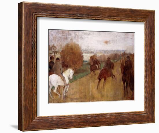 Horse Riders on a Road, 1864-68-Edgar Degas-Framed Giclee Print