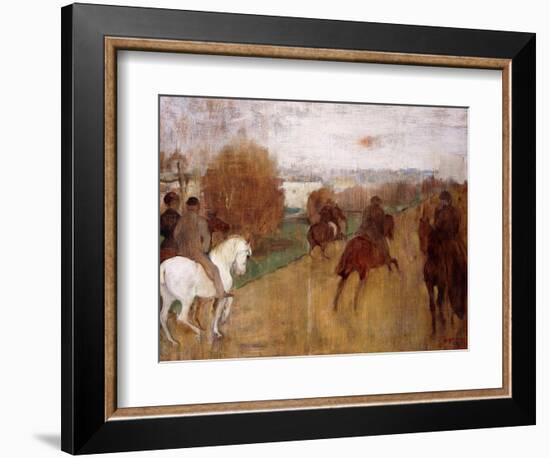 Horse Riders on a Road, 1864-68-Edgar Degas-Framed Giclee Print