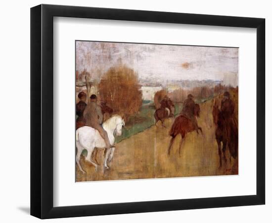 Horse Riders on a Road, 1864-68-Edgar Degas-Framed Giclee Print