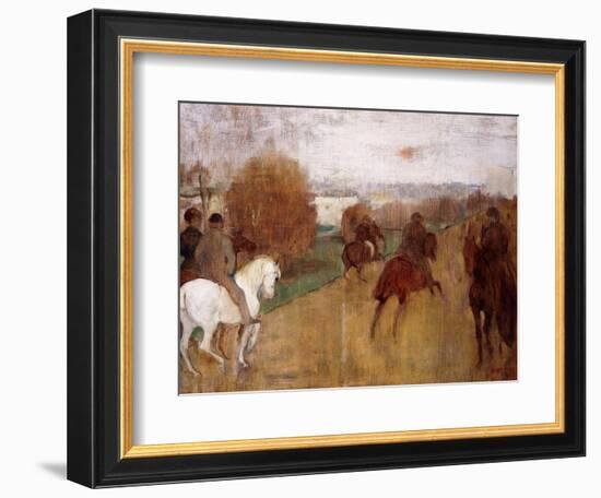 Horse Riders on a Road, 1864-68-Edgar Degas-Framed Giclee Print