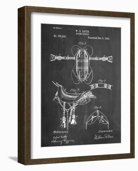 Horse Riding Saddle Patent-null-Framed Art Print