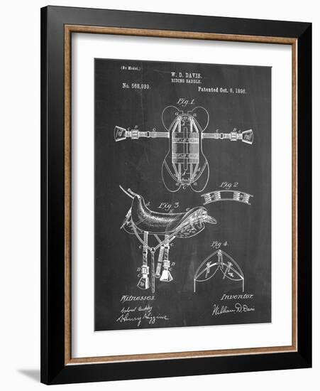 Horse Riding Saddle Patent-null-Framed Art Print