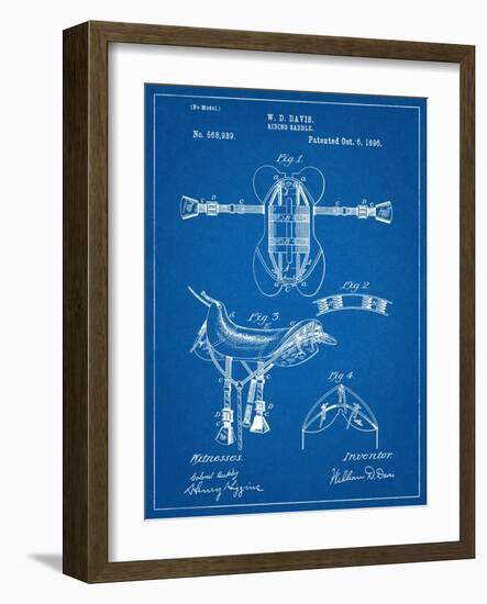 Horse Riding Saddle Patent-null-Framed Art Print