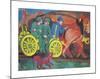 Horse Riding with Three Farmers-Ernst Ludwig Kirchner-Mounted Premium Giclee Print