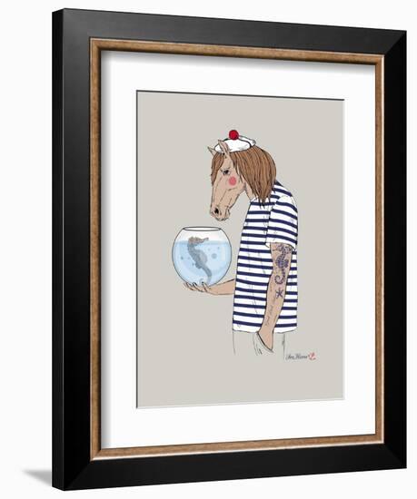 Horse Sailor-Olga Angellos-Framed Art Print