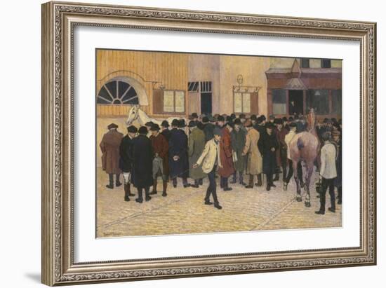 Horse Sale at the Barbican-Robert Bevan-Framed Giclee Print