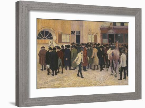 Horse Sale at the Barbican-Robert Bevan-Framed Giclee Print