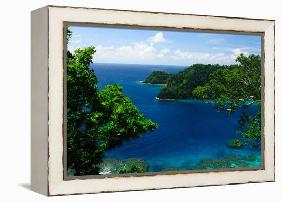 Horse Shoe Bay, Fiji, South Pacific, Pacific-Bhaskar Krishnamurthy-Framed Premier Image Canvas