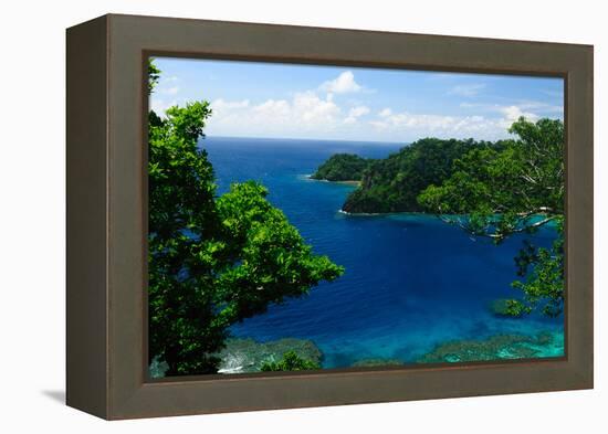 Horse Shoe Bay, Fiji, South Pacific, Pacific-Bhaskar Krishnamurthy-Framed Premier Image Canvas