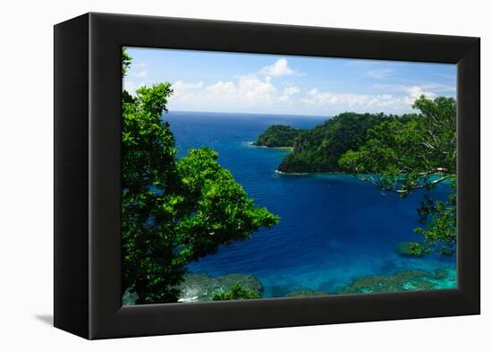 Horse Shoe Bay, Fiji, South Pacific, Pacific-Bhaskar Krishnamurthy-Framed Premier Image Canvas