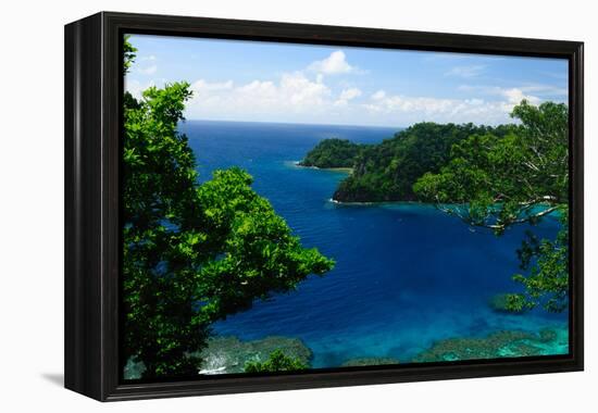 Horse Shoe Bay, Fiji, South Pacific, Pacific-Bhaskar Krishnamurthy-Framed Premier Image Canvas