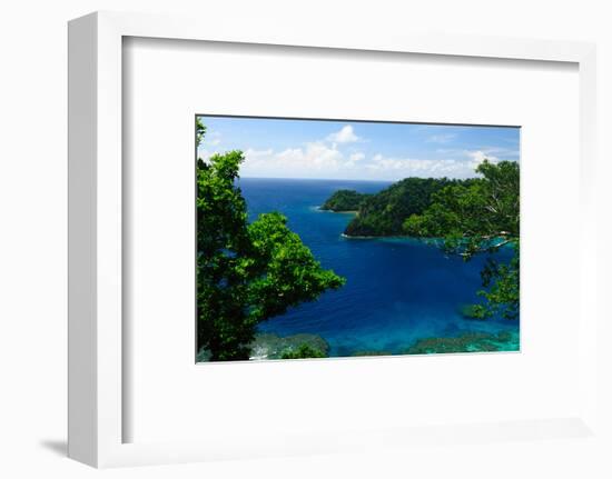 Horse Shoe Bay, Fiji, South Pacific, Pacific-Bhaskar Krishnamurthy-Framed Premium Photographic Print