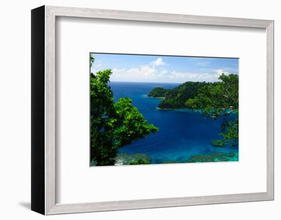 Horse Shoe Bay, Fiji, South Pacific, Pacific-Bhaskar Krishnamurthy-Framed Premium Photographic Print
