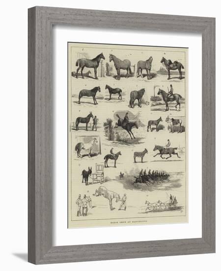 Horse Show at Manchester-Alfred Chantrey Corbould-Framed Giclee Print