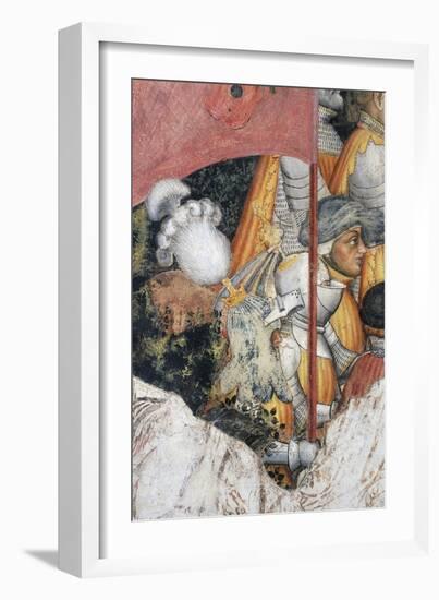 Horse Soldiers, Detail from Fresco Cycle Stories of Romulus and Remus-Gentile da Fabriano-Framed Giclee Print