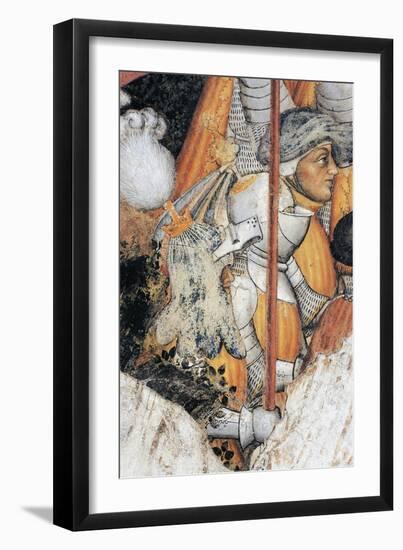 Horse Soldiers, Detail from the Fresco Cycle Stories of Romulus and Remus-Gentile da Fabriano-Framed Giclee Print