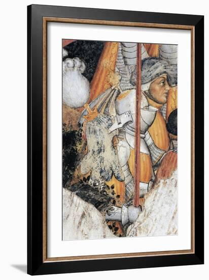 Horse Soldiers, Detail from the Fresco Cycle Stories of Romulus and Remus-Gentile da Fabriano-Framed Giclee Print