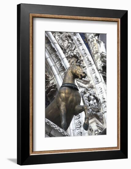 Horse Statue on San Marco, Venice, Italy-Terry Eggers-Framed Photographic Print