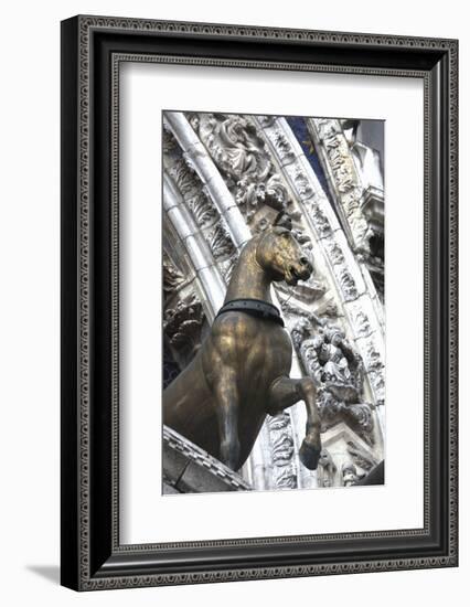 Horse Statue on San Marco, Venice, Italy-Terry Eggers-Framed Photographic Print