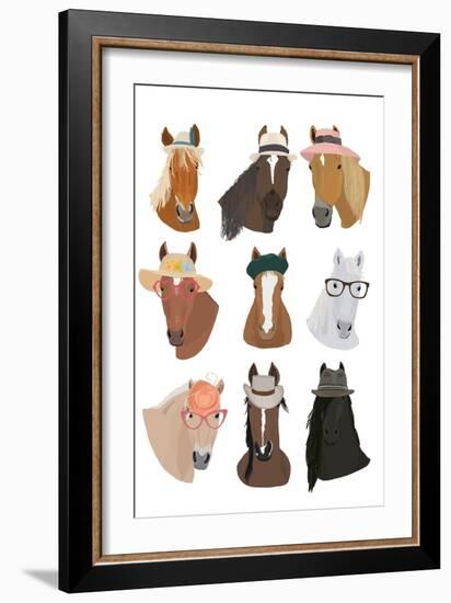 Horse Test-Hanna Melin-Framed Art Print