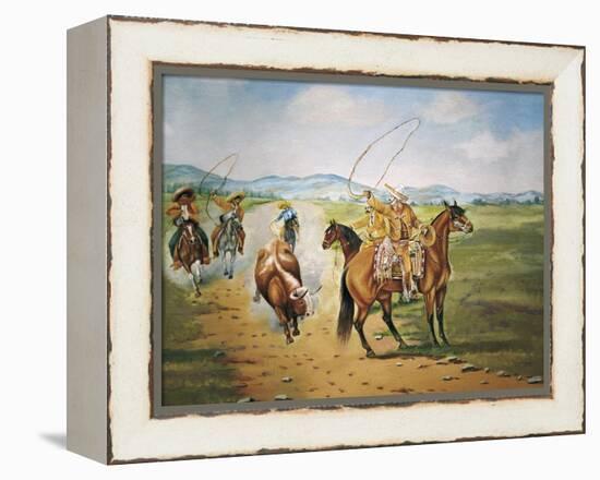 Horse Throwing-Ernesto Icaza-Framed Stretched Canvas
