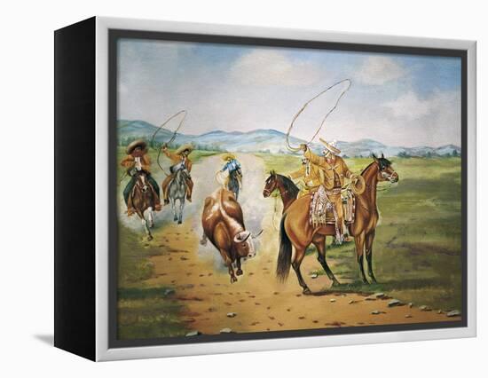 Horse Throwing-Ernesto Icaza-Framed Stretched Canvas