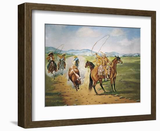 Horse Throwing-Ernesto Icaza-Framed Art Print