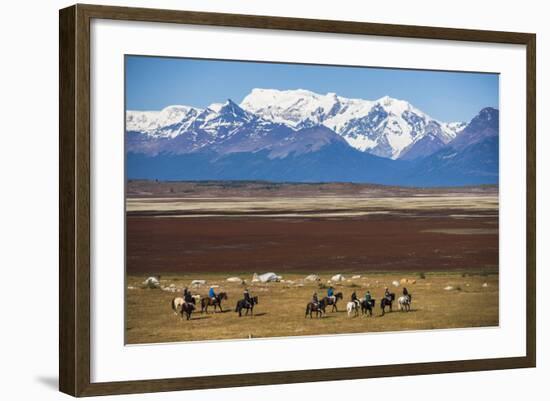 Horse Trek on an Estancia (Farm), El Calafate, Patagonia, Argentina, South America-Matthew Williams-Ellis-Framed Photographic Print