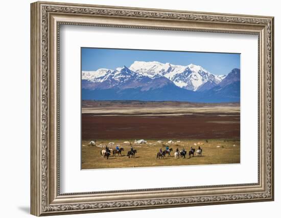 Horse Trek on an Estancia (Farm), El Calafate, Patagonia, Argentina, South America-Matthew Williams-Ellis-Framed Photographic Print