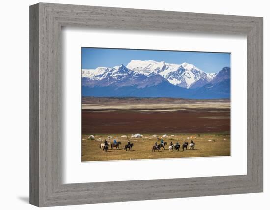 Horse Trek on an Estancia (Farm), El Calafate, Patagonia, Argentina, South America-Matthew Williams-Ellis-Framed Photographic Print