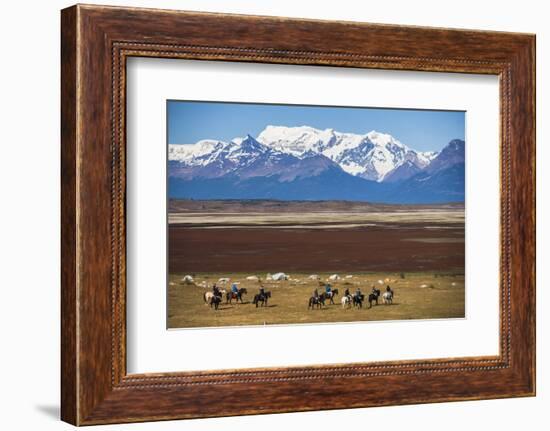 Horse Trek on an Estancia (Farm), El Calafate, Patagonia, Argentina, South America-Matthew Williams-Ellis-Framed Photographic Print