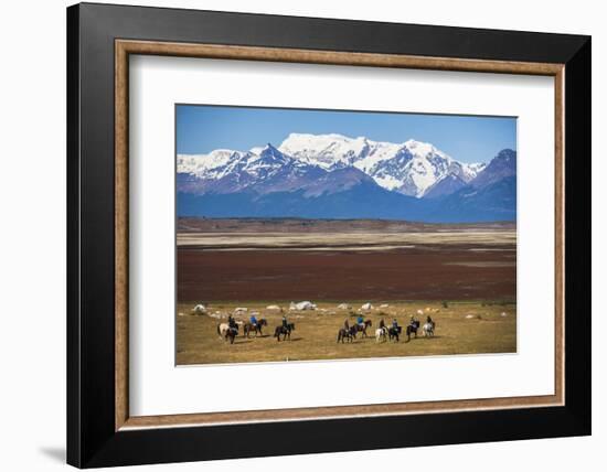 Horse Trek on an Estancia (Farm), El Calafate, Patagonia, Argentina, South America-Matthew Williams-Ellis-Framed Photographic Print