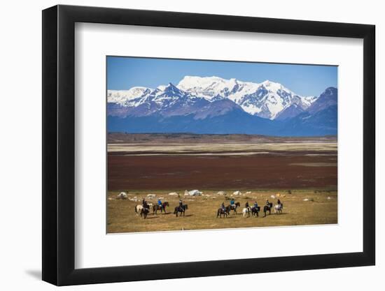 Horse Trek on an Estancia (Farm), El Calafate, Patagonia, Argentina, South America-Matthew Williams-Ellis-Framed Photographic Print