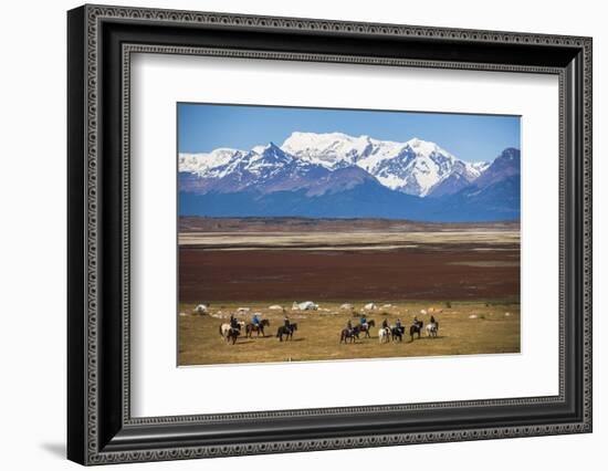 Horse Trek on an Estancia (Farm), El Calafate, Patagonia, Argentina, South America-Matthew Williams-Ellis-Framed Photographic Print