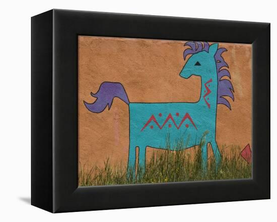 Horse Wall Mural, Santa Fe, New Mexico-Nancy & Steve Ross-Framed Premier Image Canvas