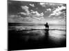 Horseback Riding in the Tide-Jan Lakey-Mounted Photographic Print