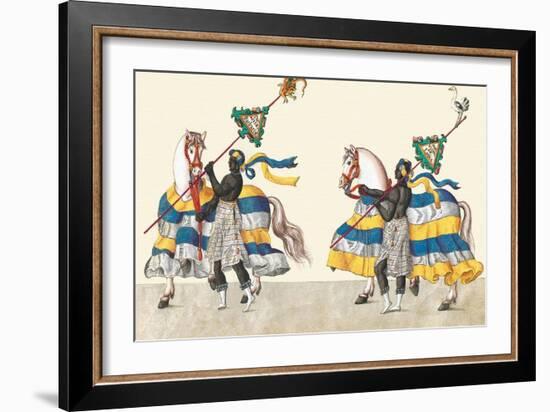 Horseback Riding On The Continents-Asia-Description Eight Festivities Held During Games-null-Framed Art Print