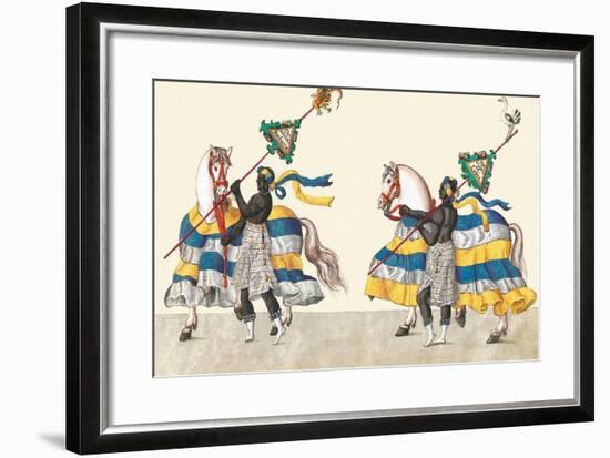 Horseback Riding On The Continents-Asia-Description Eight Festivities Held During Games-null-Framed Art Print