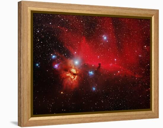 Horsehead And Flame Nebulae-John Sanford-Framed Premier Image Canvas