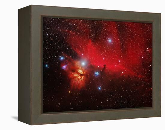 Horsehead And Flame Nebulae-John Sanford-Framed Premier Image Canvas