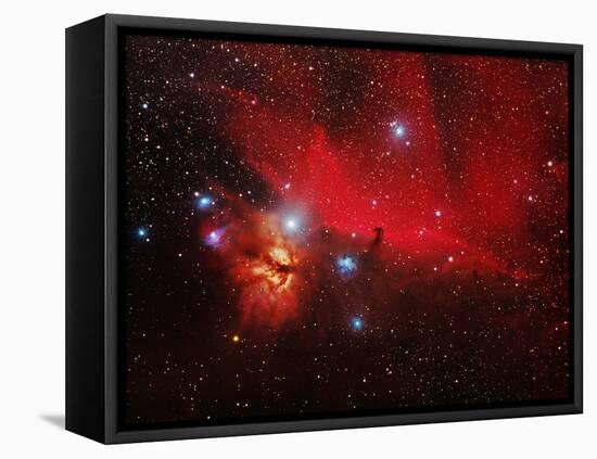 Horsehead And Flame Nebulae-John Sanford-Framed Premier Image Canvas