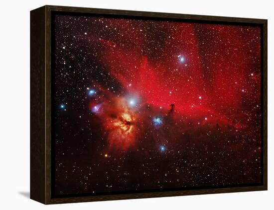 Horsehead And Flame Nebulae-John Sanford-Framed Premier Image Canvas